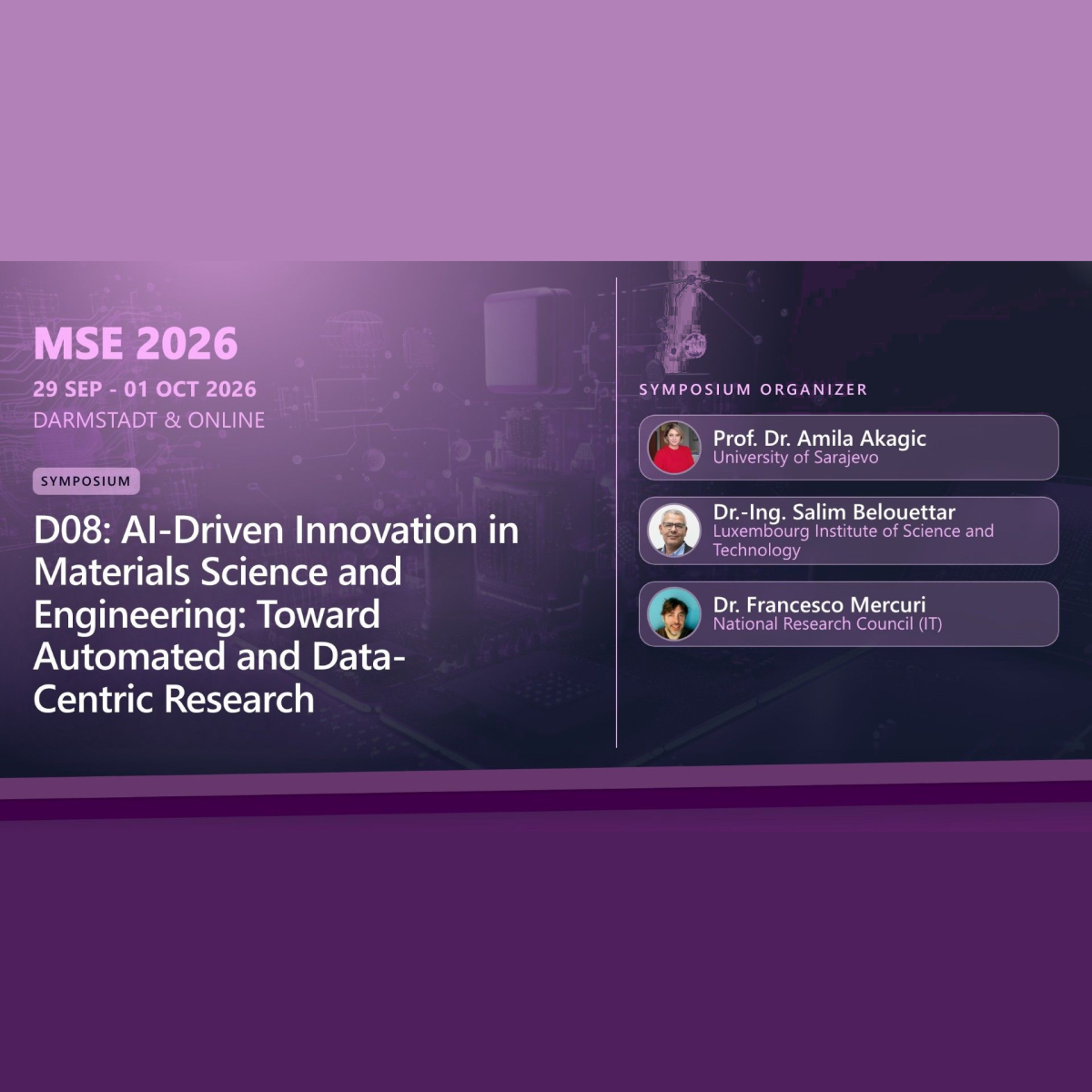 EuMINe at MSE 2026: Call for Abstracts & Travel Grants Available!